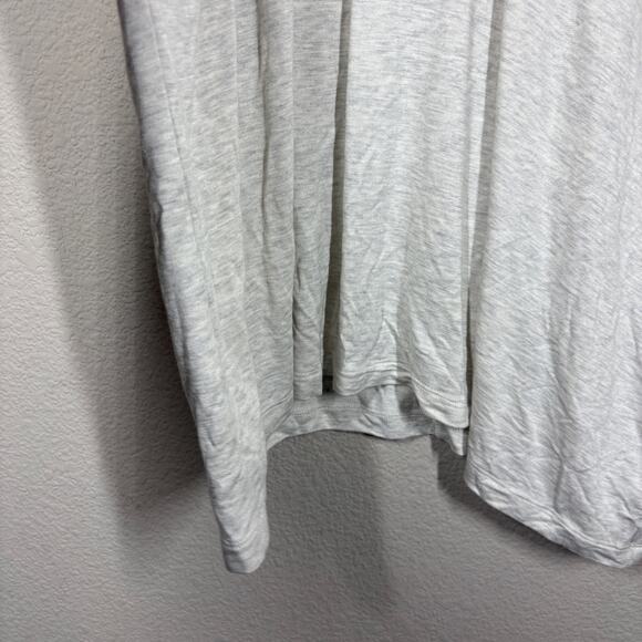 Red 23 Womens Medium Oversized Tee Heather Gray V Neck Dolman Sleeves Stretch - Picture 4 of 9